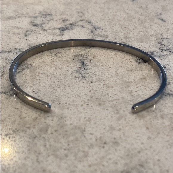 Inspirational Silver Cuff Bracelet Set - Picture 3 of 5